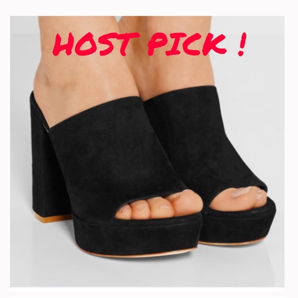 Mansur Gavriel Shoes - Mansur Gavriel Suede Platform Mules